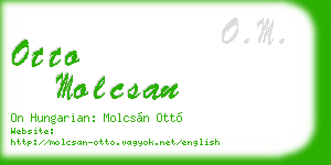otto molcsan business card