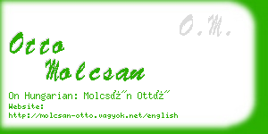 otto molcsan business card